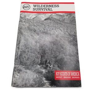 Boy Scouts Wilderness Survival Merit Badge Book 2001 BSA Vintage